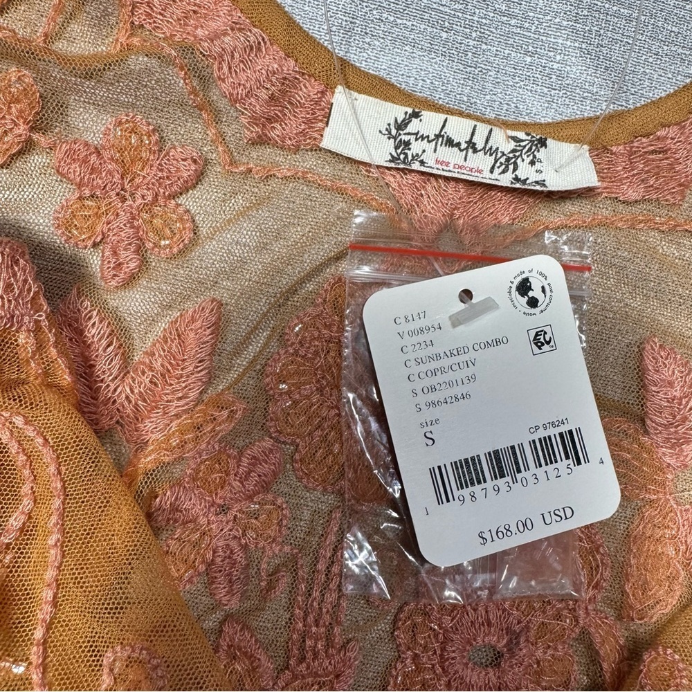 NWT New $168 Free People Bali Sugar Coated Sunbaked Combo Slip Size S - Picture 7 of 13